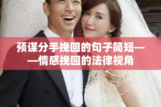预谋分手挽回的句子简短——情感挽回的法律视角