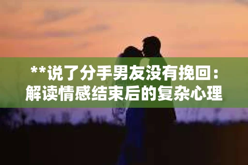 **说了分手男友没有挽回：解读情感结束后的复杂心理与现实**