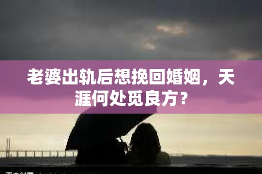 老婆出轨后想挽回婚姻，天涯何处觅良方？