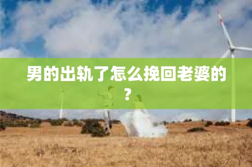 男的出轨了怎么挽回老婆的？