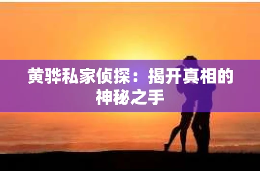 黄骅私家侦探：揭开真相的神秘之手