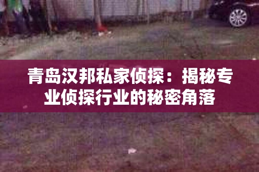青岛汉邦私家侦探：揭秘专业侦探行业的秘密角落