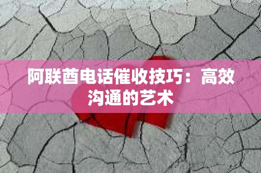 阿联酋电话催收技巧：高效沟通的艺术