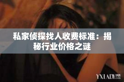 私家侦探找人收费标准：揭秘行业价格之谜