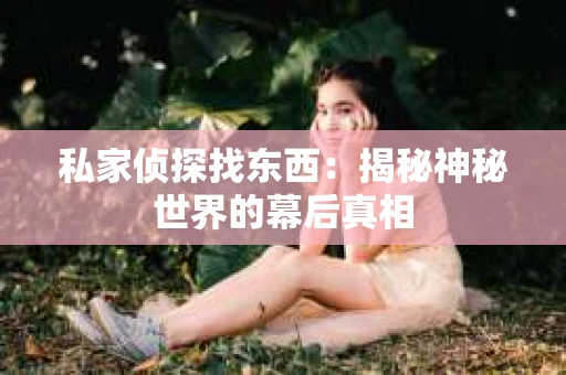 私家侦探找东西：揭秘神秘世界的幕后真相