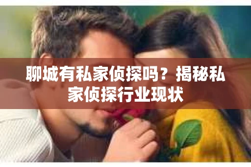 聊城有私家侦探吗？揭秘私家侦探行业现状