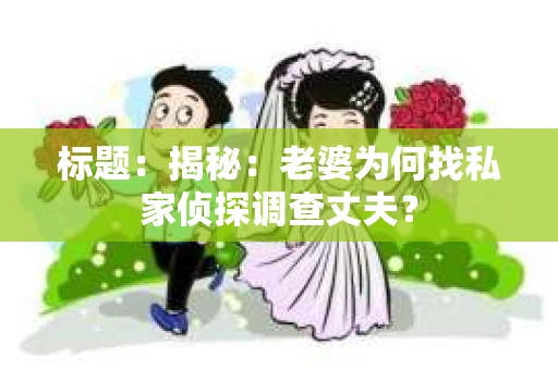 标题：揭秘：老婆为何找私家侦探调查丈夫？