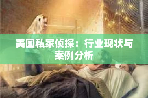 美国私家侦探：行业现状与案例分析