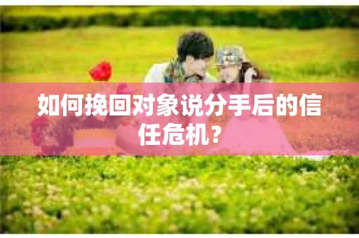 如何挽回对象说分手后的信任危机？