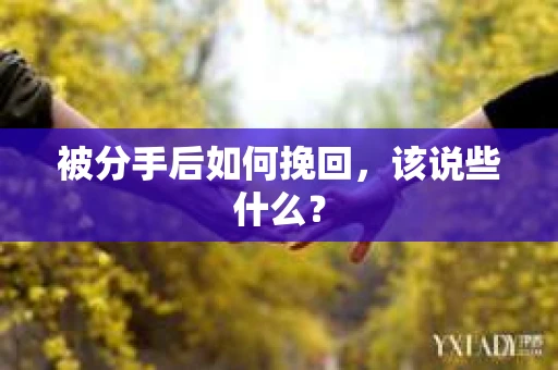 被分手后如何挽回,该说些什么? 被分手后如何挽回,该说些什么?