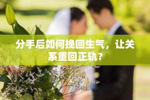 分手后如何挽回生气，让关系重回正轨？