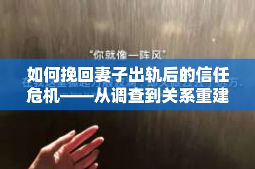 如何挽回妻子出轨后的信任危机——从调查到关系重建的全方位指南
