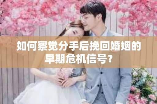如何察觉分手后挽回婚姻的早期危机信号？