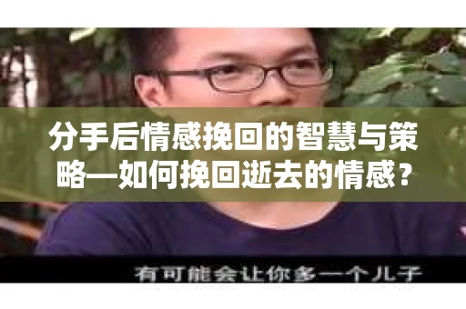 分手后情感挽回的智慧与策略—如何挽回逝去的情感？